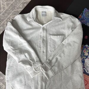 TNA Cozy Fleece button up in Light oatmeal